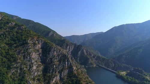 a view from the high to the riverbed