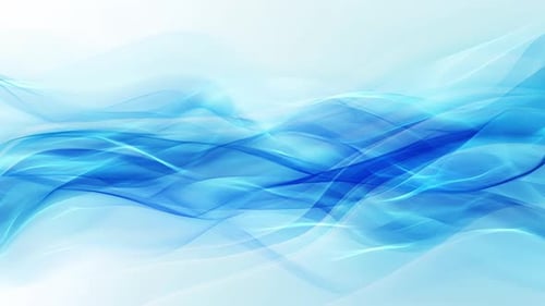 Dynamic Blue Flowing Abstract Lines Background Animation