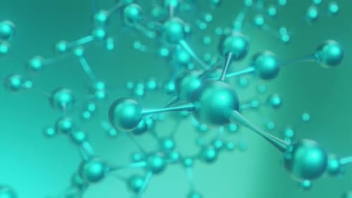 Modern Animated Molecular Structure for Science Research