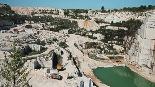 Modern Marble Quarry Scenery