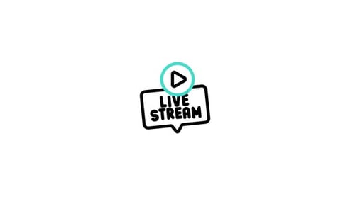 Icono animado de transmisión en vivo