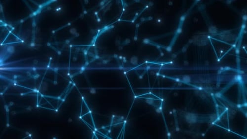 Futuristic Network Connection Abstract Technology Background Loop