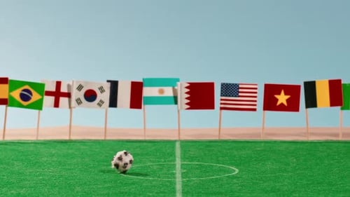 World Soccer Field Qatar Cup