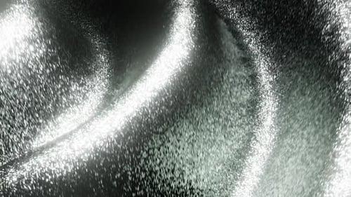 Hintergrund-Loop-Animation mit silbernen magischen Wellen in 1080HD