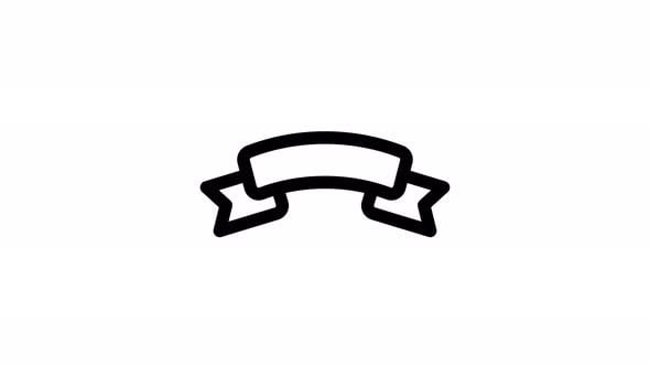 ribbon line icon animation, Elements Motion Graphics ft. ribbon ...