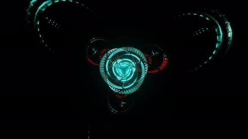 Neon Beams Flicker Rhythmically in a Psychedelic and Colorful VJ Loop