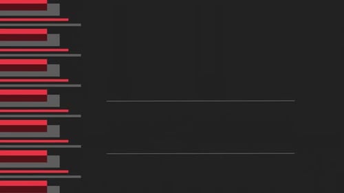 Geneva Collection: Opening of big board on a dark background with linear elements on left side shift