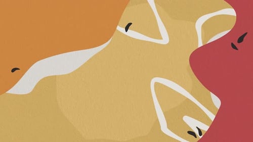 Animated Abstract Shapes with Organic Movement and Texture