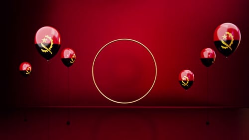Angola Country Balloons And Product Stage