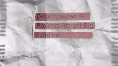 Decentralized Ai Projects Attract Big Funding Newspaper Style Headline Titles