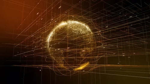 BIG DATA EARTH The Blue Marble teamwork Digital Clouds Earth rotating animation social future