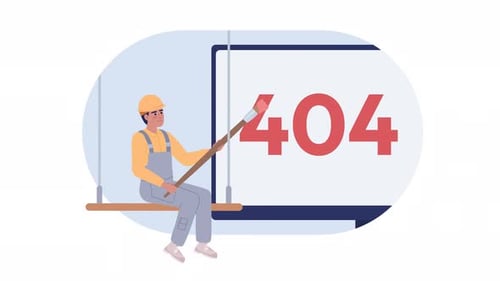 Animierter Konstruktionsfehler 404