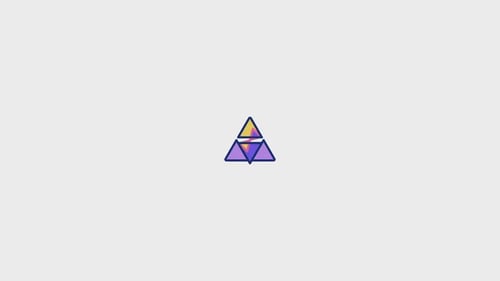 Abstract Geometric Triangle Logo Reveal Animation