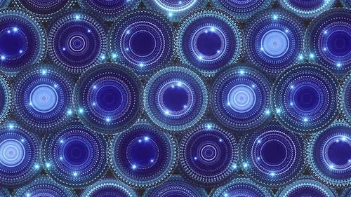 Blaue Glitzerringe
