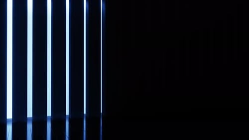 Flood Lights Disco Background With Vertical Lines And Strips