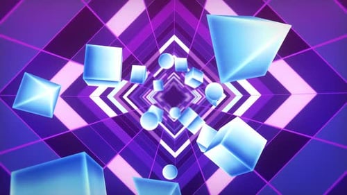 Futuristic Icon Tunnel Seamless