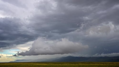 Timelapse of rainstorm moving over the mountains in Northern Utah