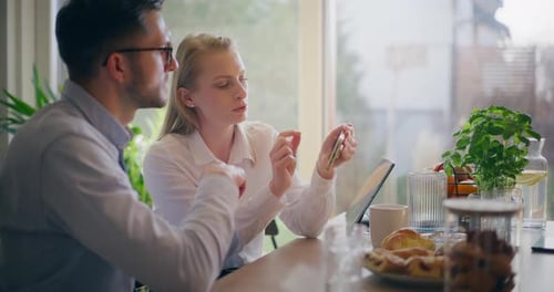 Business People Workers Talking Working in Office