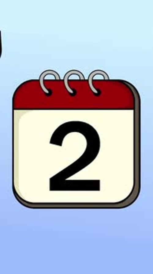 Animated Calendar Day Counter Icon