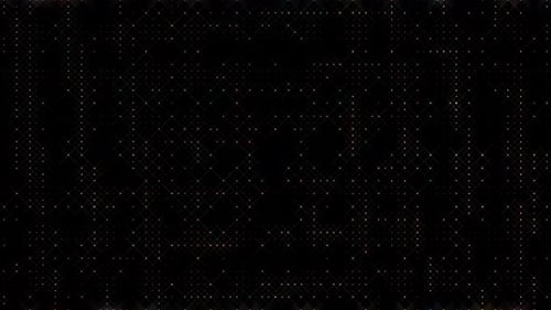 Futuristic Digital Grid Data Network Background Loop