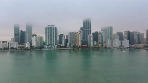 Aerial View of Downtown Miami Florida Breathtakingly Stunning Footage for All