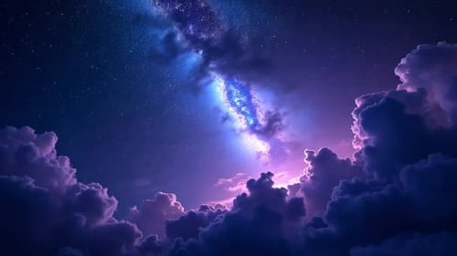 Night Sky With Cloud