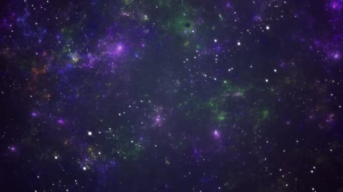 Abstract Cosmic Nebula Galaxy Animated Background Loop