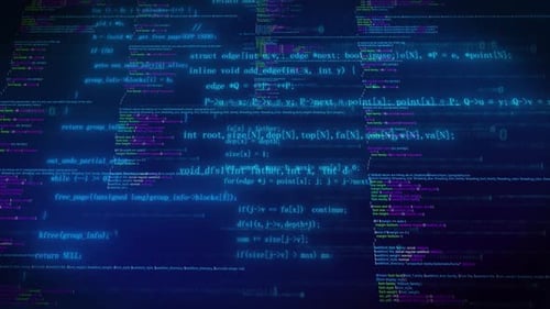 Ai Program Code Scrolling Background