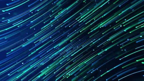 Geometrischer Datenfluss von abstrakten Neonlinien