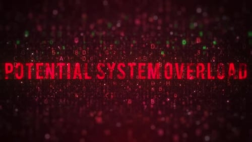 Futuristic Digital Code Text Reveal with Glitch Effect