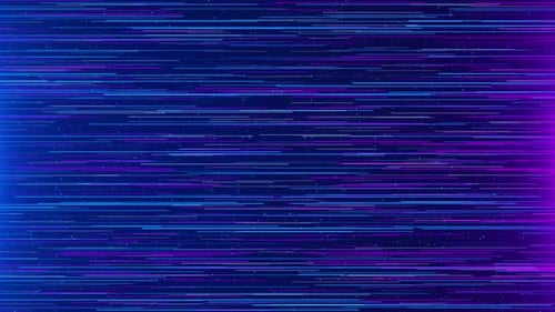Futuristic Blue Purple Digital Speed Lines Background Loop