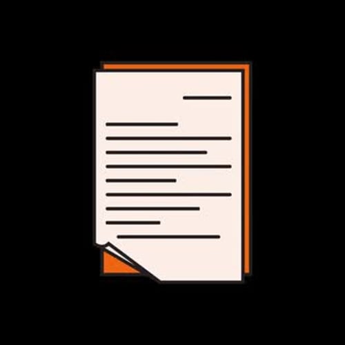 Flat Design Document Text Reveal Animation