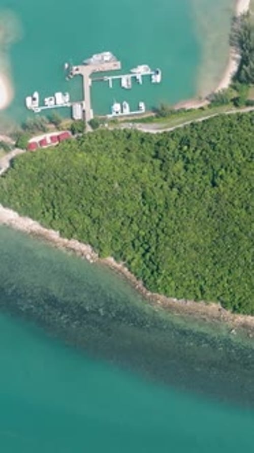 Lush Island with Surrounding Turquoise Waters Lipa Noi Ko Samui Thailand