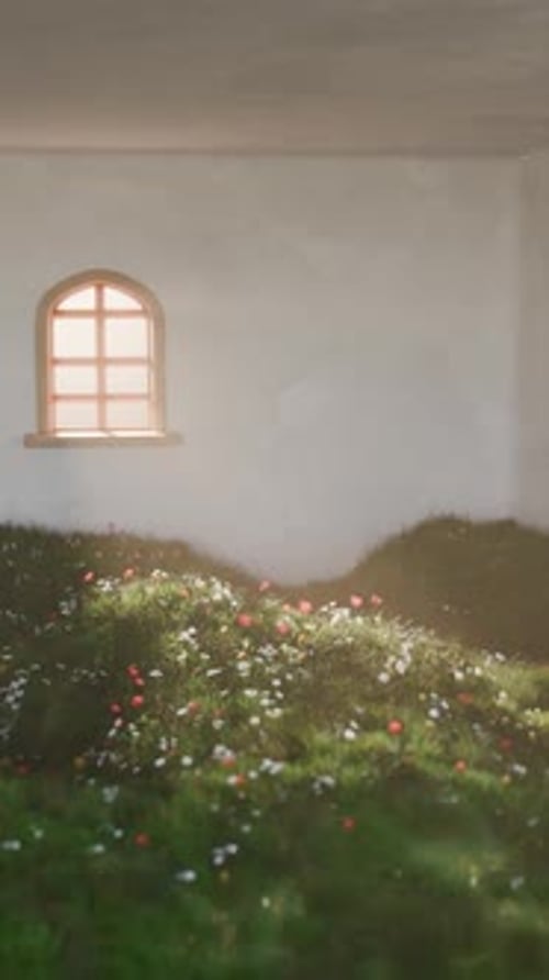 Plant Growing on Room 3d