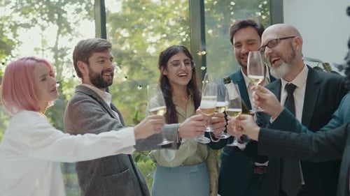 Festa de negócios corporativo