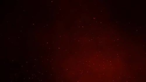 Dynamic Red Fire Embers Floating Upwards Effect