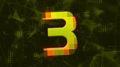 Digitales Countdown-Animation\_Gelbes Thema