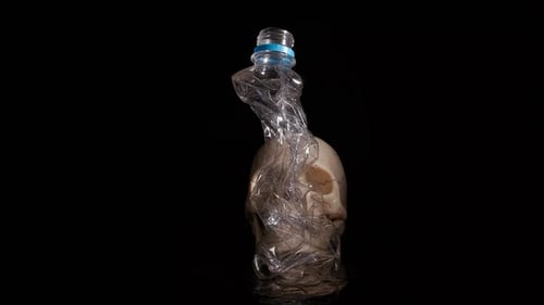 Non Degradable Trash in Green Earth