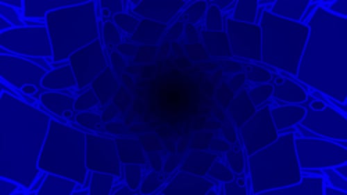 Hypnotischer Hintergrund Seamless Looped Blue