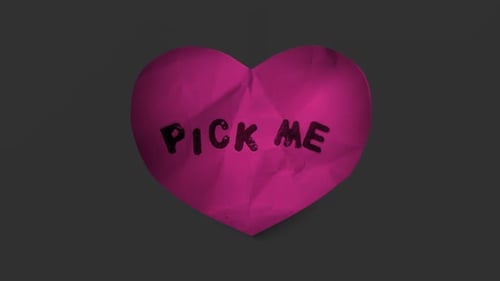 3D Paper Heart Unfolding Reveal Animation