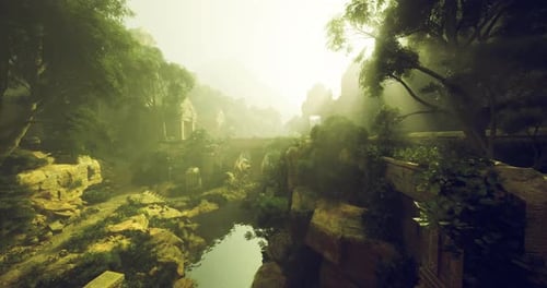 Secluded Canyon Hides Old Archaeological Secrets Beneath Veiled Fog