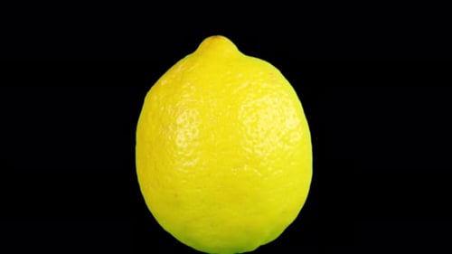 Große saftige Zitrone (Alpha-Kanal)