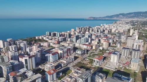 Aerial Video of an Exclusive Residential Resort With Private Villas Infinity Pools and a