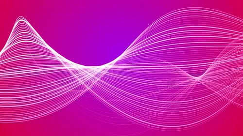 Abstract Particle Gradient Purple lines Wave Motion Video background