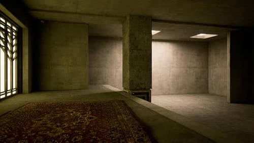 Architectural Details of a Modern Interior with Natural Light and Textures
