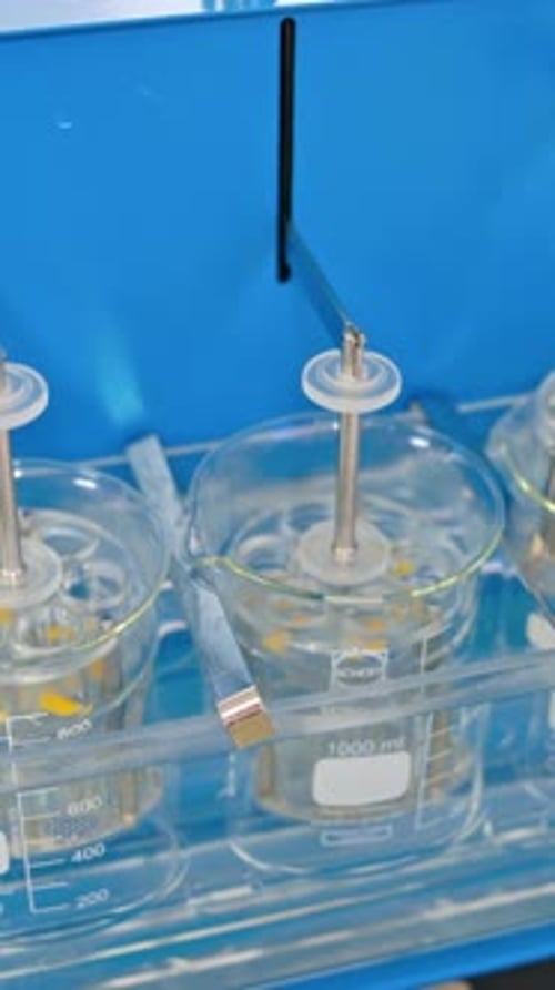 Experiments at the lab.