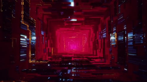 Running In The Tunnel Of Light 04 4K