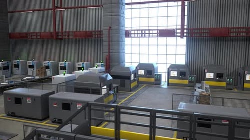 Hardware Equipment and Conveyor Belts in Automated Warehouse