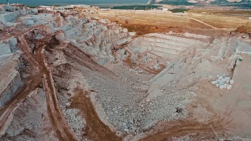 Aerial View of Marble Quarry