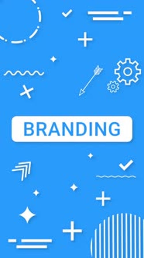 Stylish Informative Infographic Loop Animation, Branding Title Infographic Background Elements